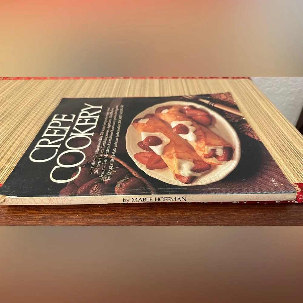 Crepe Cookery Cookbook By Mable Hoffman HP Books 1976 Paperback Illustrated